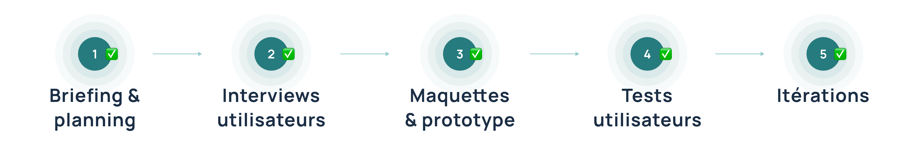 Étape de conception du site